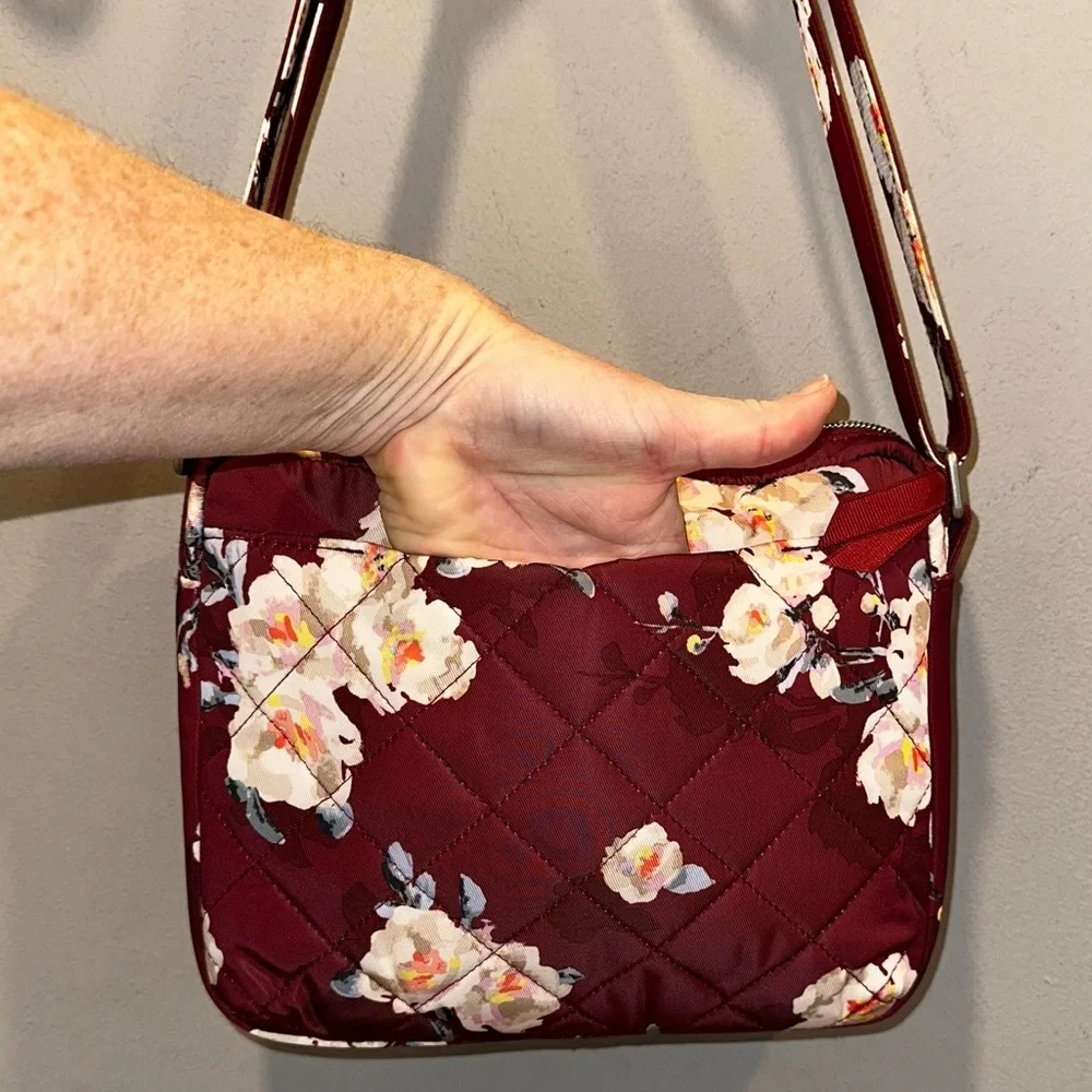 Vera Bradley Blooms & Branches Medium Hipster Crossbody Bag in Performance Twill